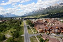 15 Canmore, Cascade Mountain As Helicopter From Lake Magog Prepares To Land In Canmore.jpg